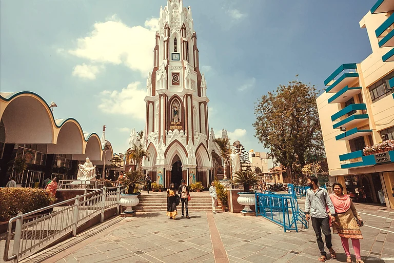 The beautiful 17th century church of St. Mary's Basilica in Bangalore - Radiokafka/Shutterstock